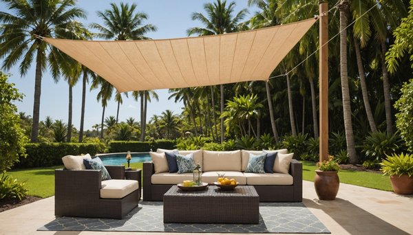 Transformez votre espace extérieur grâce aux voiles d'ombrage en coco