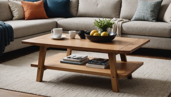 Table de salon chêne massif : élégance intemporelle pour votre espace